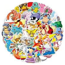 50Pcs Pokemon Anime Stickers Pikachu Kawaii Sticker Laptop Suitcase Skateboard Guitar Phone Cartoon Kid Gift Toys - Multicolor - View 8