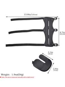 1件户外狩猎射箭配件，包括护臂和指套，牛皮材质，保护手指免受弓弦摩擦，黑色护臂和指套组合，弓箭射击练习必备配件 - 彩色 - 查看 2