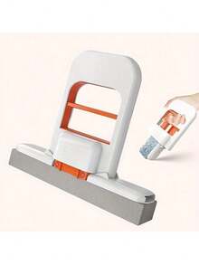 2025 Upgraded Model 1 Mini Handheld Lazy Mop, Household Kitchen Bathroom Water And Oil Stain Cleaning Mop, Hands-Free Sponge Mop, Foldable Storage, Compact Design, Easy To Clean - Trắng - 1 - Xem 3