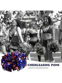 EstiloPompones de porristas, 1 Pieza 8 Colores Pompones de porristas de plástico Animadores de Pompones para la Competencia Deportiva Fiesta de Baile de animadores Adultos NiñosVersión mejorada - 1 - Ver 4