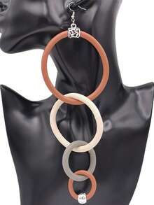 MARLIWOO 1 Pair Unique Gothic Style Fashion Punk Earrings, Earrings For Women - Multicolor - View 7