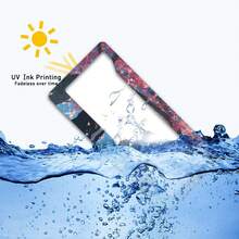 Metal License Plate Frame, Cherry Blossom Tree Design, Romantic Car Decoration, Perfect Choice For Valentine's Day - 31*16cm - Xem 4