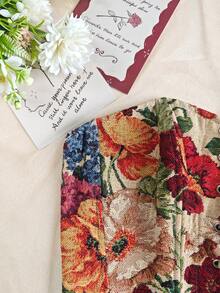 1件优雅复古性感系带艺术印花紧身胸衣，适合派对、感恩节、情人节等场合。 - 彩色 - 查看 10