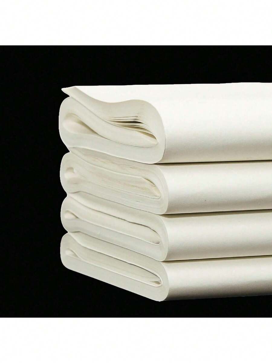 EstiloKYMY - Papel De CaligrafíA Chino/JaponéS, 100 Unidades, Papel Sumi/Papel De Arroz Para Escribir Pintura Y Dibujar, Tinta China De Pincel Xuan Paper Sheng (Crudo) Xuan (34 X 69 Cm (13.38 X 27.16VersióN Mejorada - 34 x 138 cm (13,38 x 54,33 pulgadas) - Ver 1