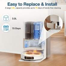 10pcs Dust Bags For Dream E Robot Vacuum Cleaner - Compatible With S10Pro Ultra, L10s Pro, X30 Ultra, X40 Master, X40 Ultra, X40Pro Ultra, L40 Ultra Models - Durable Plastic Floor Suction Nozzle Accessories - Multicolor - View 5