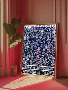 1幅复古旅行海报，复古艺术墙画，家居及办公装饰，复古广告，优雅时尚女孩艺术，适用于宿舍、公寓、卧室、客厅、现代家居装饰，无框