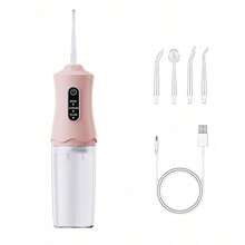 Electric Water Flosser, Cordless Portable Oral Irrigator, With 3 Modes And 4 Nozzles, Suitable For Travel And Home, Perfect For Trips Business Travels, Festivals Gift Options - Multicolor - View 14