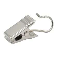 YiWang 10Pcs Stainless Steel Shower Curtain Clips With Non-Slip Teeth And 360 Degree Swivel Hook For Bathroom Home Hotel Gym - Multicolor - View 9