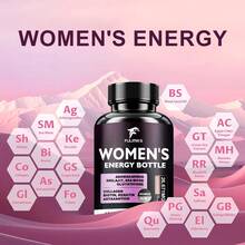 Fulimiks Women's Energy & Focus Supplement, Multivitamin, With Ashwagandha, Sea Moss, Shilajit, Overall Health And Immune Support, For Adrenal, Low Energy, Fatigue, Herbal Formula, Day & Night Use - 1 Bottle-Trial stage - 查看 7