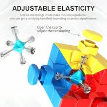 Speed Cube 3x3x3 - Moyu Meilong 3C, Stickerless Magic Cube 3x3, Fast Smooth Turning Vivid Colour 3D Puzzle Brain Toy Travel Games, Turns Quicker Than Original - Không dán nhãn 3x3 - Xem 2