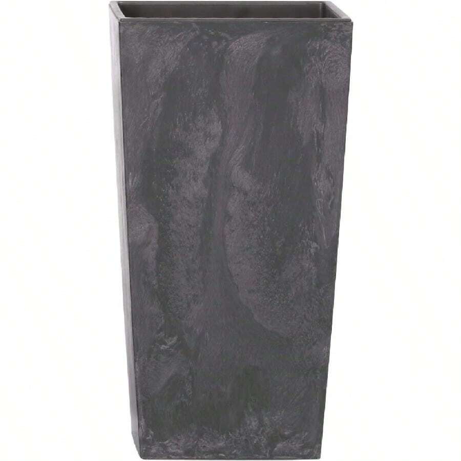 Prosperplast - Maceta Mate de hormigón Antracita 32 5 cm x 32 5 cm x 61 cm LWH 49 L de Capacidad Adecuada Tanto para Uso en Interiores como Exteriores - antracita - Ver 1