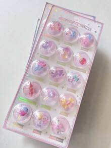 3D立体浮雕贴纸，可爱卡通人物，浮雕奖励贴纸，适用于手机、珠宝、水晶等装饰，海洋、蝴蝶、冰淇淋等主题装饰贴纸 - 彩色 - 查看 12