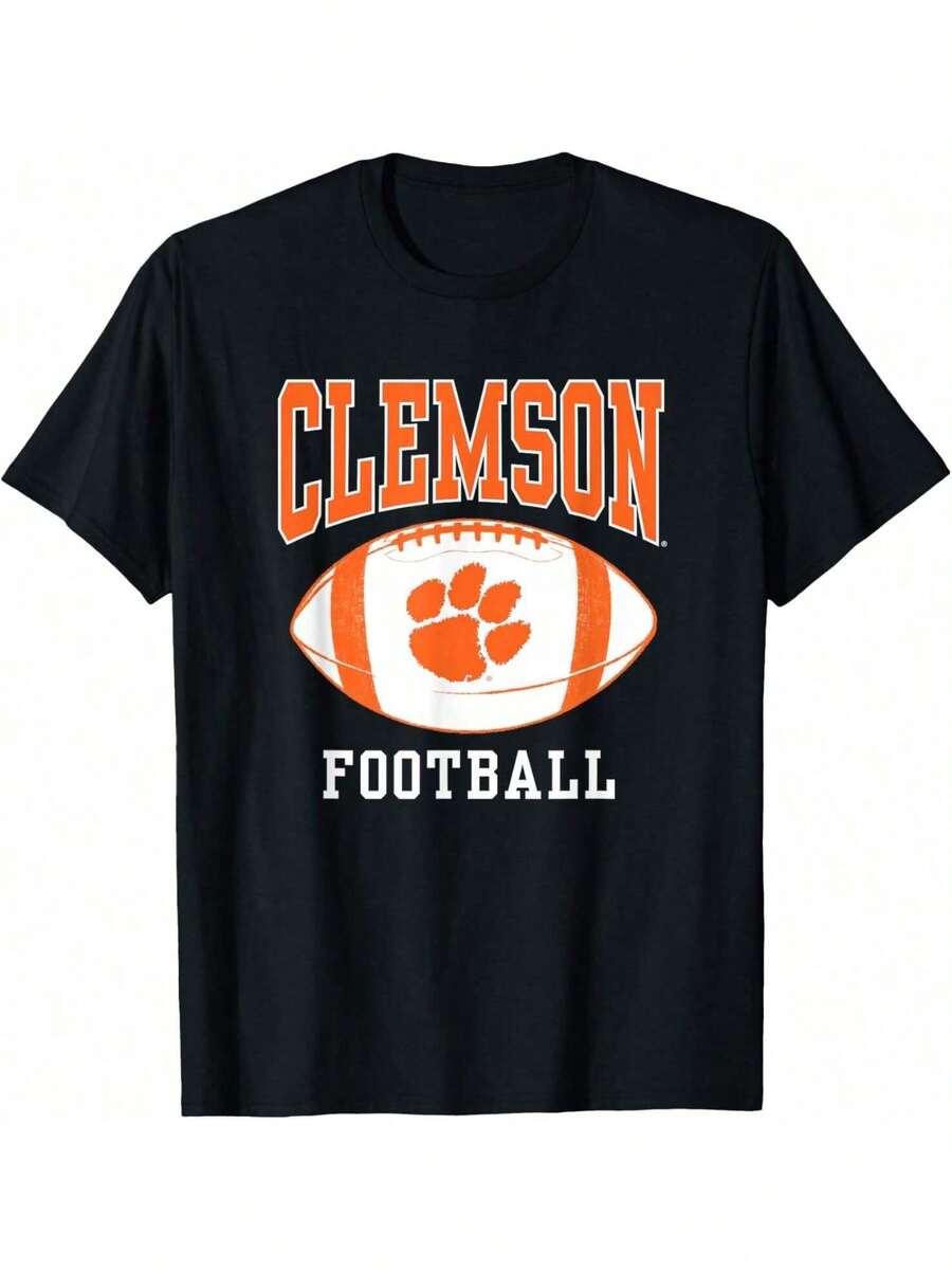 Clemson University Tigers Football Ball T-Shirt - màu đen - Xem 1