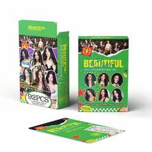 92张（60张卡片+32张贴纸）Kpop KATSEYE LOMO卡 | 高品质全息照片卡 - 专辑粉丝周边 | 收藏卡和粉丝卡 | 适合作为生日和周年纪念礼物送给粉丝和朋友，照片卡，脚卡，TWICE，你，卡片，明星卡，卡片收藏，玩具 - 彩色 - 查看 3
