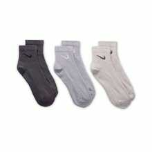 Nike paquete de 3 calcetines de tobillo unisex de peso ligero, estilo SX7677-991 - Gris - Ver 2