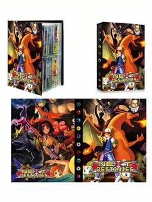 Pokemon Pikachu Card Album, Pocket Monster Pet Collector's Album Holds 200 Cards - Multicolor - View 5