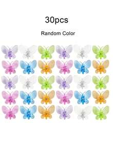 30pcs Butterfly Shaped Plant Clips, Orchid Stem Clips, Reusable Gardening Clips For Climbing Plants, Grape Vine Tomato Plant Support Clips, Suitable For Indoor And Outdoor Plants And Flowers Stems And Vines, Also For Vegetables, Helps Plants Grow Upright And Healthier - Multicolor - View 9