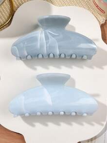 2-piece Set - Semi-circular Blue Color Scheme