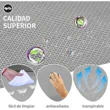 NOVAKA Cama para Perro, 102 * 69 * 21cm Cama Elevada para Perro Portátil con Malla Lavable y Transpirable, Marco de Metal, para Uso Interior, Exterior y Camping (Negro, X-Large) - gris-XX-Grande - Ver 3