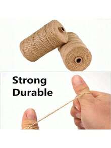 100Meters 2mm Vintage Jute Cord Ribbon Gift Wrap Bow Crafts Handwork DIY Sewing Natural Jute Rope Home Party Birthday Decoration - Jute - View 8