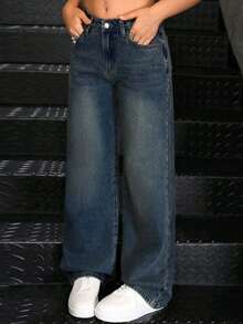 Women Jeans - Navy Blue - View 7
