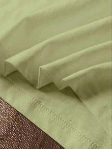 Illustration Print Summer Women's 100% Cotton Short Sleeve T-Shirt, Retro Sports Lunar New Year, St. Patrick's Day,Back To School - Light Green - View 4