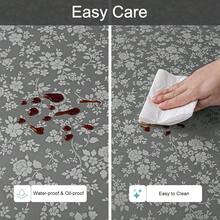 Round Table Cloth, Waterproof Heavy Duty Vinyl Tablecloths, Wipeable Washable Table Cover For Kitchen And Dining Room (Grey, 60inch X 60inch) - 灰色 60 英吋圓形 - 查看 4