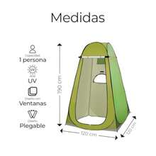 Raganet Casa de Campaña Pop Up Baño Plegable Cambiador Carpa de Ducha Impermeable Cabina de Privacidad con Bolso de Alamacenamiento - como en la foto - Ver 2
