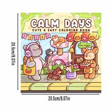 (Edição Luxo Aprimorada, Papel Mais Grosso, 20,5*20,5cm) "Livro de Colorir Dias Pacíficos", Adequado para Casais, Famílias, Festas, Dia dos Namorados, Aniversários e Outras Datas Comemorativas. Suprimentos de Pintura e Aprendizagem, 22 Páginas, Livro, Livro de Colorir, Suprimentos de Aprendizagem, Escola, Natal, Halloween, Aniversário, Presente de Volta às Aulas, Livro de Colorir, Adultos, Presente de Natal, Livro de Colorir - Peça única - Visão 3
