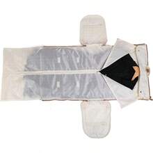 ms Nautica - Maleta Colgante 2 en 1 Plegable Portatrajes de Viaje con Compartimento para Zapatos Maleta Convertible para Viajes Grandes en Color - Naranja - Ver 7