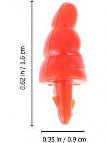 EstiloUPKOCH 100Piezas Narices De MuñEco PláStico Para Manualidades Diy Accesorios De DecoracióN Para MuñEcos Para Proyectos De Manualidades Y Decoraciones NavideñAsVersióN Mejorada - Rojo - Ver 3