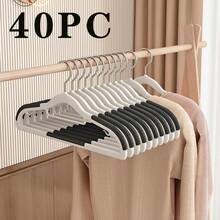 10pcs Non-Slip Clothes Hangers, Heavy Duty Coats Durable Hangers, Home Garment Drying Storage And Organization For Bedroom, Bathroom, Household