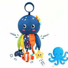 Infant Hanging Toys, Car/Crib Hanging Toys With Rattle And Crinkle Paper, Plush Octopus Doll, Baby Gift - Multicolor - View 1