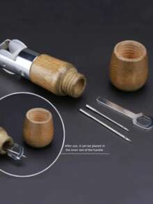 7件套皮革缝纫工具包，手工缝纫工具，适用于DIY皮革工艺、制鞋、皮革雕刻、皮革缝纫用品