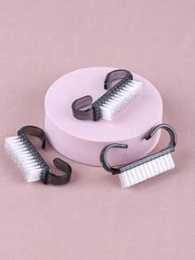 Bộ 4/10/50 cọ móng tay màu đen, cọ vệ sinh nhỏ, cọ đa năng, cọ tẩy tế bào chết, cọ móng, cọ làm sạch bụi. - màu đen - Xem 5