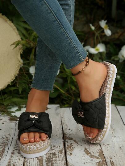 Women's Summer Vacation Bohemian Style Platform Slippers