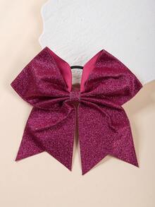 1pc Cheerleader Sequin Bow Hair Scrunchie, Vibrant Hair Band And Headband, Available In Red, Gold And Other Colors, Create Dazzling Sports Hairstyle For Competitions And Performances - Multicolor - View 18