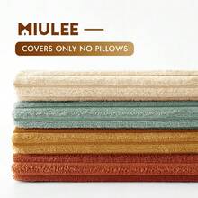 MIULEE Boho Farmhouse Throw Pillow Covers 18x18 Inch Set Of 4 Summer Modern Natural Decorative Cushion Covers Soft Corduroy Home Decor For Spring Couch Bed Sofa Living Room Teal-Rust Gradient Series - Teal-rust 18 inch x 18 inch Gói 4 - Xem 8