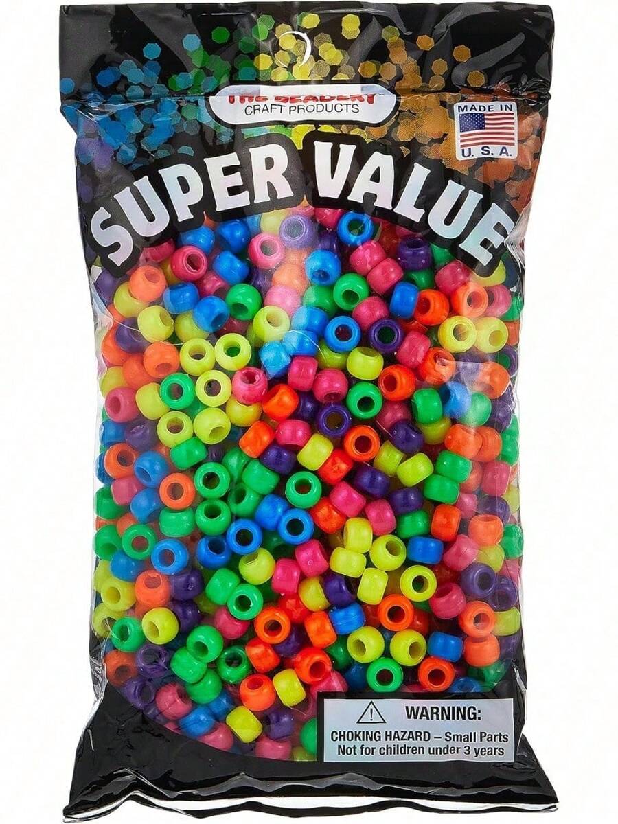 EstiloTendenciaThe Beadery Abalorio Pony, 6 X 9 Mm, NeóN MulticolorCalidad PremiumVersióN Mejorada - 1 - Ver 1