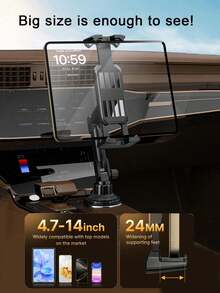 1pc Car Meal Tray Holder Cup Holder Storage Rack Organizer - A - View 5