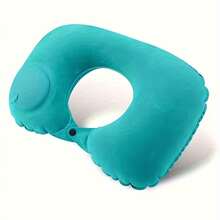 Colchoneta inflable para acampar al aire libre con almohada, colchón de aire ultraligero con bomba incorporada, cama de aire ligera para senderismo, esterilla plegable para picnic, esterilla de playa, almohada inflable para siesta, almohada inflable para coche, colchoneta inflable para pijamada de Navidad - Multicolor - Ver 9