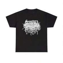 Sematary Skellingtons Tee Shirt Haunted Mound T-Shirt Men's Summer Round Neck Short Sleeved Casual Cotton Print Loose Round Neck Short Sleeve T-ShirtLeisure - màu đen - Xem 7