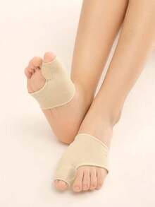 زوج من جوارب فاصل الأصابع، فاصل الإبهام مع وسادات جيل، فاصل أصابع القدم عالي المرونة، مريح وقابل للتنفس، دعم القدم نهارًا وليلاً - متعدد الألوان - مشاهدة 4