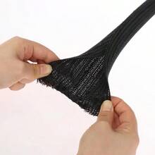 13mm Expandable Cable Sleeve, Self-Adhesive PE Fabric, Cable Management, Auto Cable Overlap, Flexible Cable Organizer, Segmented Cable Storage - Multicolor - View 4