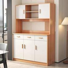 Mueble Organizador De Cocina Gran Capacidad 170cm Moderno - Blanco - Ver 3
