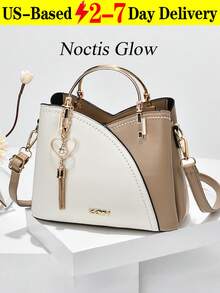 Colorful Shoulder Bag, Stylish Heart Shape Metal Tassel Decorated Crossbody Bag, Women's Top Handle Wallet, Best Mother's Day Gifts Ever Can Be Used As Valentine's Day, Thanksgiving, Halloween,Christmas Gift. Wedding Banquet. - 彩色 - 查看 15