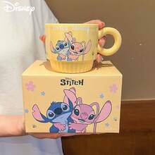Disney Official Authentic New Stitch Ceramic Stacked Single Cup Birthday Gift Water Cup High Beauty Makeup For Girls Home Companion Gift - Multicolor - View 8