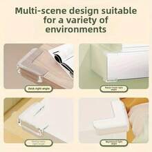 2/4/6/16个装硅胶家具边角保护垫，透明软质保护套，桌面边角缓冲垫，最佳透明桌角保护垫，保护家具和橱柜免受尖锐边缘损伤 - 無色 - 查看 7