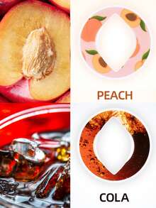 1个椭圆形水果饮料口味胶囊，创意零糖零卡路里口味环，适用于塑料水瓶、运动水杯、运动杯配件 - 彩色 - 查看 7