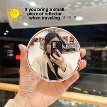 1个旅行自拍凸面镜,广角玻璃镜,小圆镜,可用于记录脚印,手持摄影道具,适合户外旅行摄影和家居装饰 - 彩色 - 查看 11